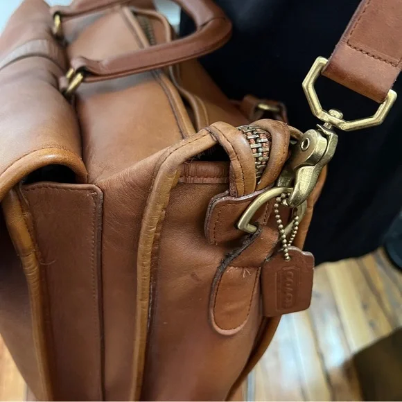 Vintage Coach Harrison Brown Leather Briefcase 5283 - Picture 14 of 16
